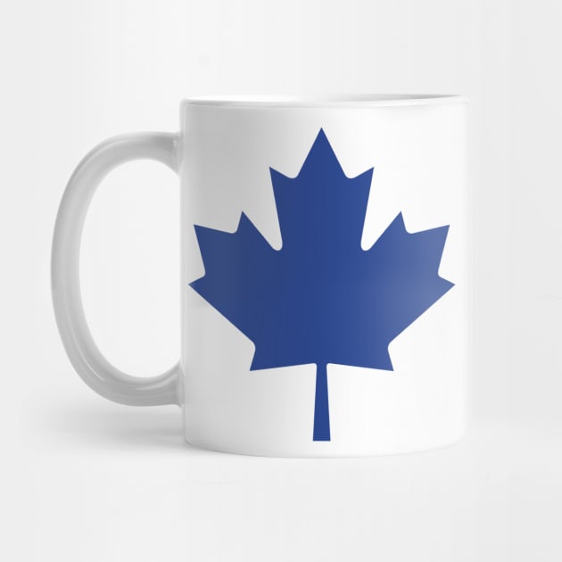 Maple Leaf - Toronto Flag Blue by WiccanNerd